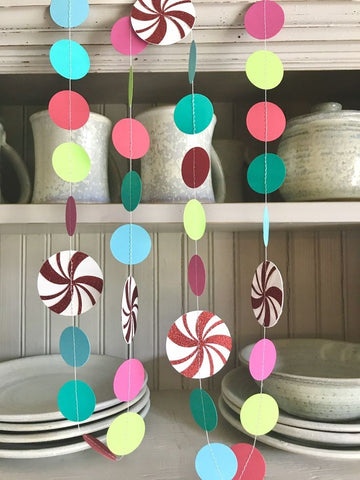 Peppermint Candy Garland Candyland
